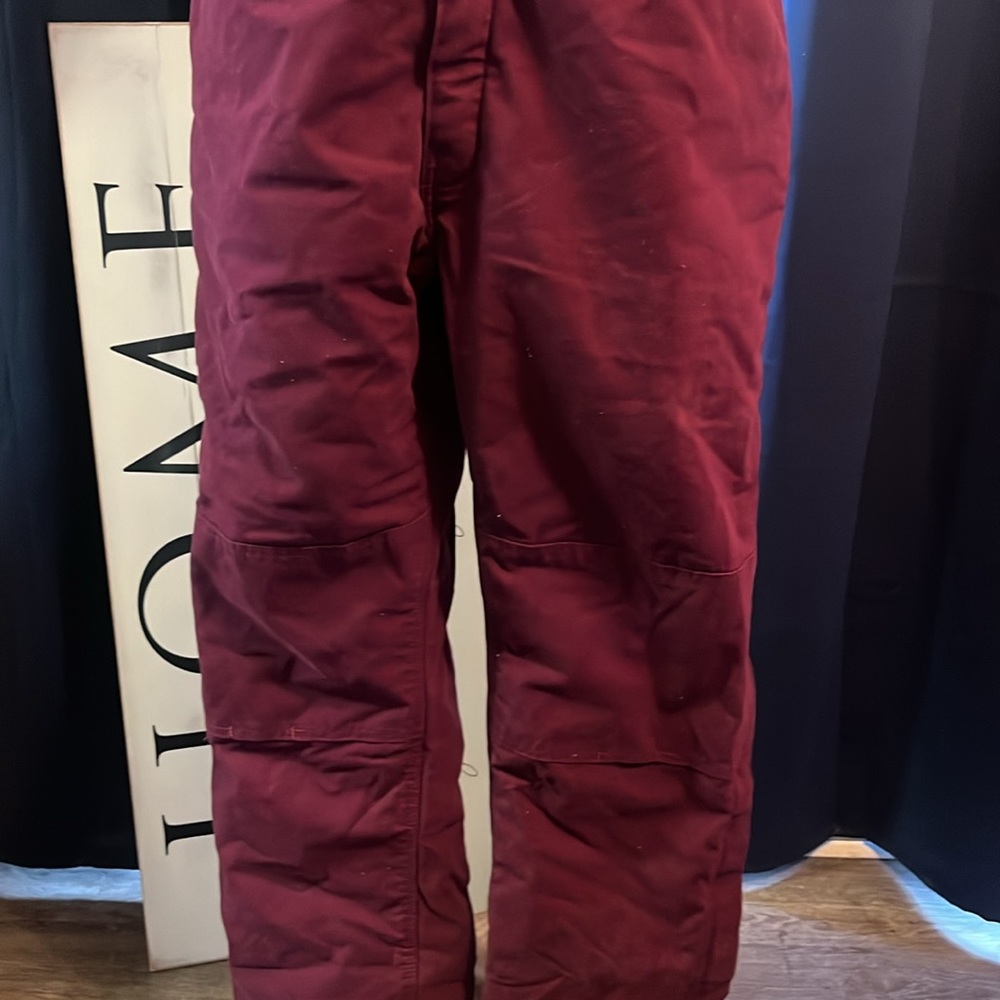 Berne Women's Burgundy overalls - Picture 2 of 8